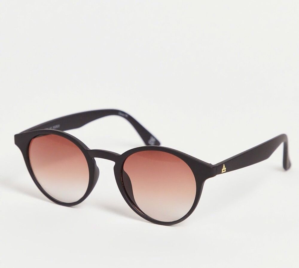 AIRE ATOM Black Rubber Unisex Sunglasses New (Sm Scratch)